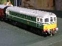 My first attempt at detailing a Class 33 ; apart from the buffer beam detail ,this loco later had cosmetic bogie sides fitted and was \' flush glazed\' , before it was sold.