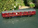 A refurbished coach , Widened with etched brass window surrounds , correct roof fittings , retracted corridor connectors with overlays , spray painted , running on Easy Build  B4 bogies , \'aquitrain\' single link couplings , and lots of other details..........ask for full spec.